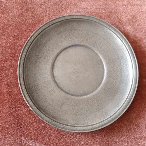 Vintage pewter soup tureen and tray from France like new