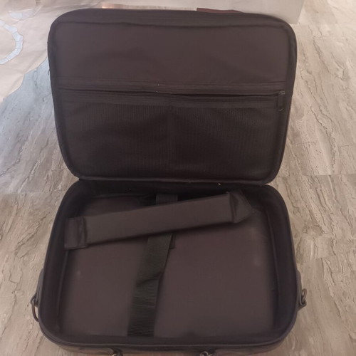 Laptop bag used, black leather
