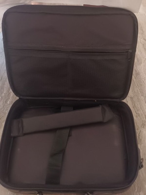 Laptop bag used, black leather