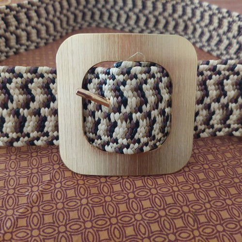Doca summer elastic belt like new, length 1m, beige and brown
