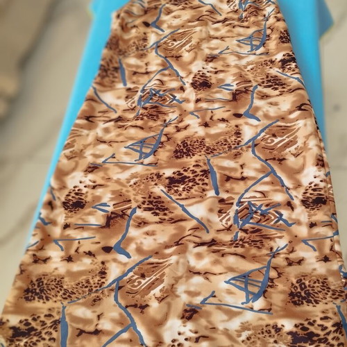 Vintage maternity dress abstract earthy print size L-XL like new