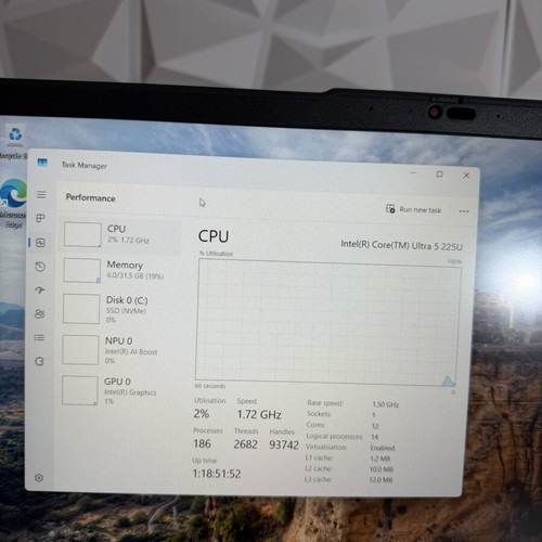 Lenovo ThinkPad L16 G2 laptop new, 500GB SSD, Intel Core Ultra 5, 32GB RAM DDR5