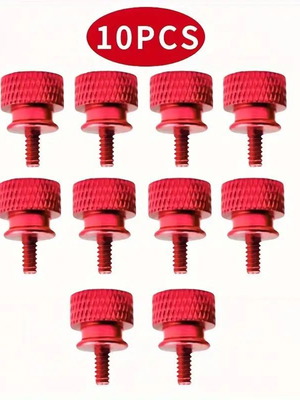 Anodized aluminum screws new, pack of 10 for computers