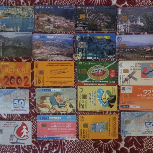 Used phone cards pack of 20 pieces