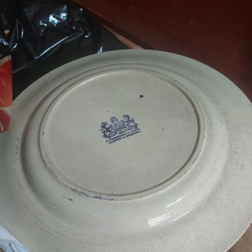 Antique shallow plate used Ø24cm from South Wales 19th century