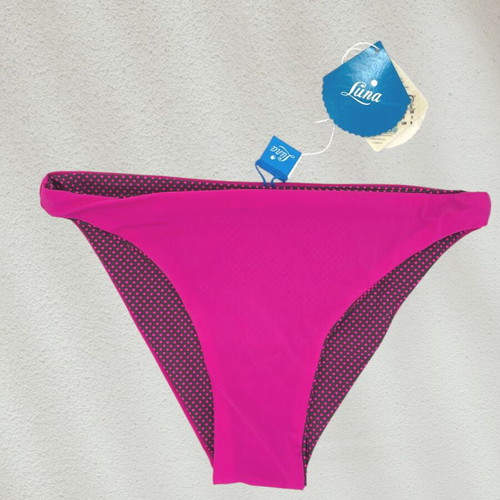 Luna reversible bikini slip new, fuchsia, size S