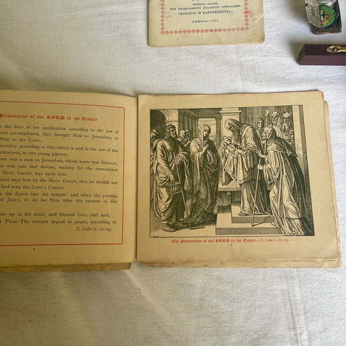 Set of religious items used, 18 pieces