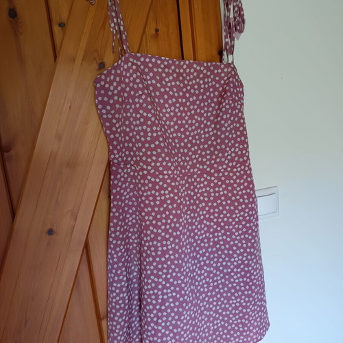 Shein dress small, like new, white and pink