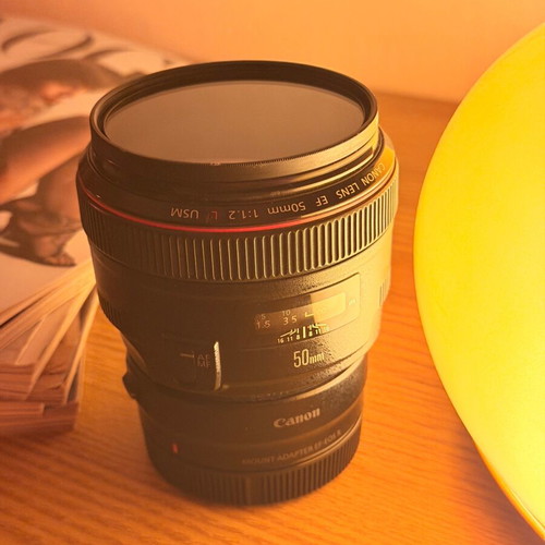 Canon EF 50mm f1.2 lens like new