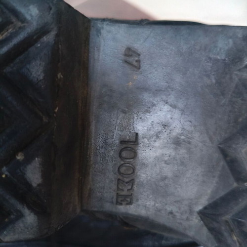 Greek Army Boots 700 SE Size 47 used, leather, rubber sole