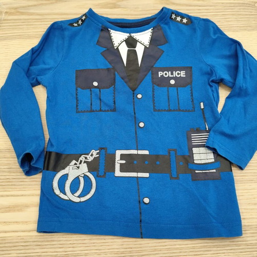 Police Uniform Long-Sleeve Shirt like new, blue, size 98-104