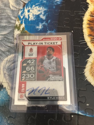 Kyle Hines Panini Contenders card like new, autograph