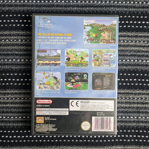 Super Smash Bros Melee Nintendo GameCube used with Animal Crossing memory card