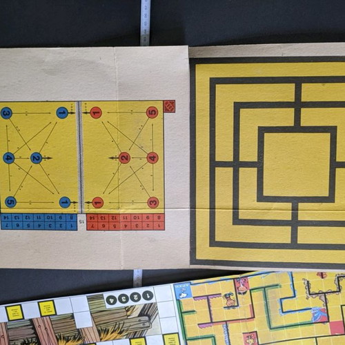 Board game used from 60s/70s with old cards