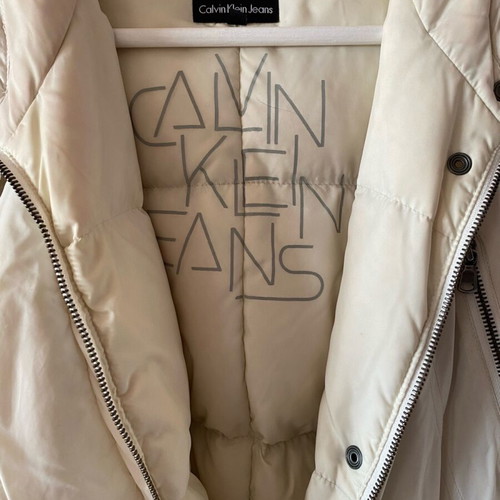 Calvin Klein Jeans jacket like new, white-beige, size XL