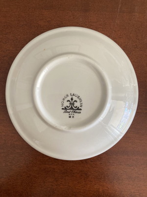 Chandris Hotels Homer Laughlin vintage porcelain saucer 1983