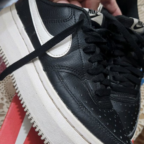 Nike Court Vision Alta sneakers like new, size 39, black-white