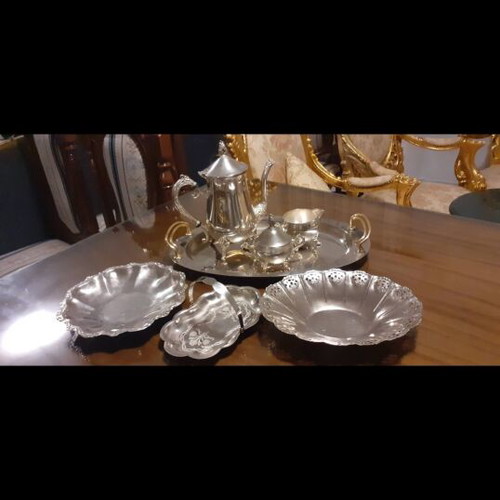 Silver-plated tableware like new with unique designs