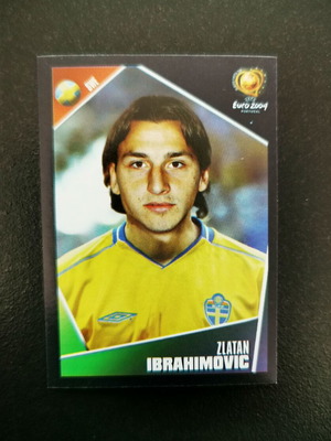 Zlatan Ibrahimović Panini UEFA Euro 2004 Portugal Sticker new