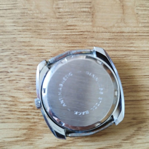 Laora vintage wristwatch used, silver, steel with winding mechanism