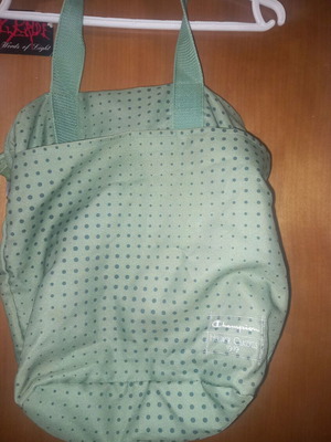 Champion Shoulder Tote Bag Heritage Classics Green Khaki Used