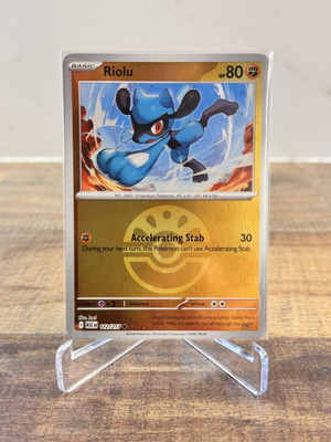 Pokemon Riolu 112/217 Reverse Pokeball Holo Card Near Mint TCG Ascended Heroes