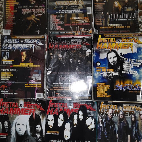 Metal Hammer & Heavy Metal magazine pack used, 9 issues 2000-2004