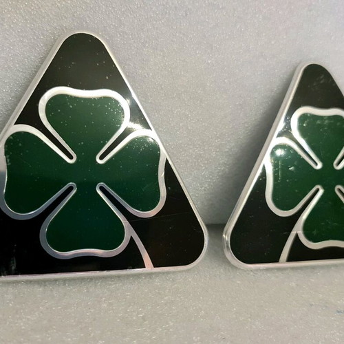 Alfa Romeo aluminum four-leaf clovers new