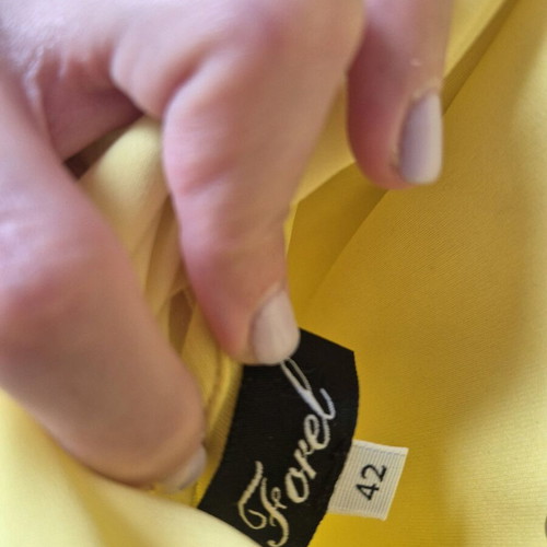 Forel by Vassilis Zoulias Airy Maxi Dress Yellow Like New Size 42