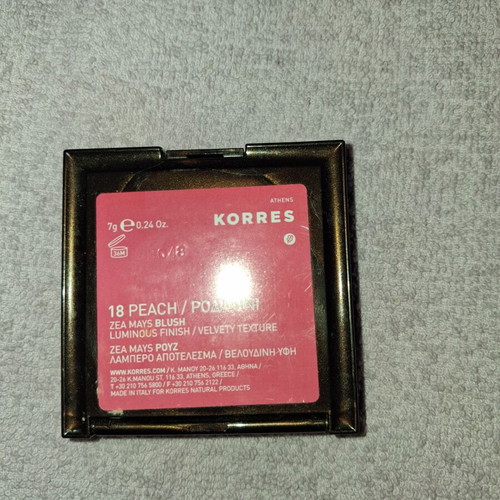 Korres Zea Mays Blush shade 18 Peach, like new