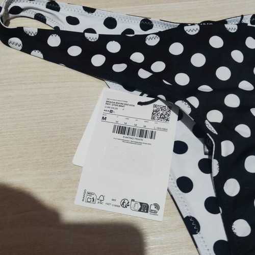 Mango reversible cheeky polka dot bikini knickers medium new
