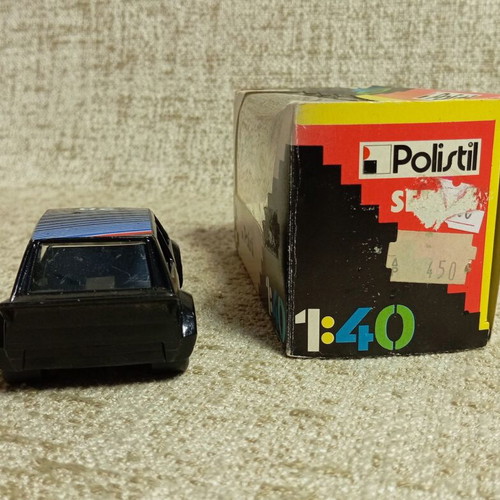WV Golf-GTI Polistil 1:40 toy car, vintage, new with box