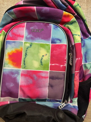 Polo school backpack like new, colorful with ergonomic back