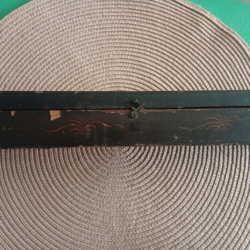 Antique Chinese Fan Case 19th Century Canton Export & Authentic Vintage Spanish Fan