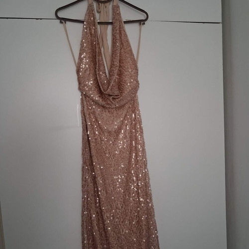 Official rose gold dress with sequins, like new, one size