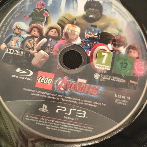Lego Avengers PS3 game disc