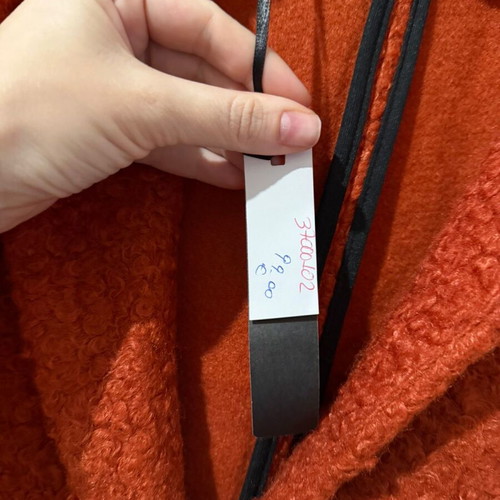 Shearling coat new orange Shop And Co