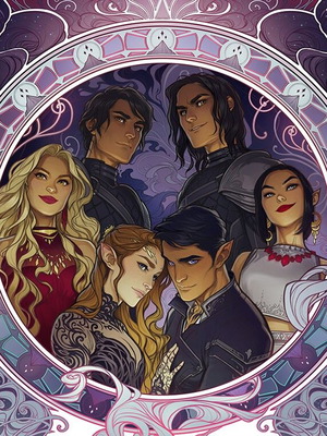 ACOTAR Sarah J. Maas poster with Faera and Rhysand