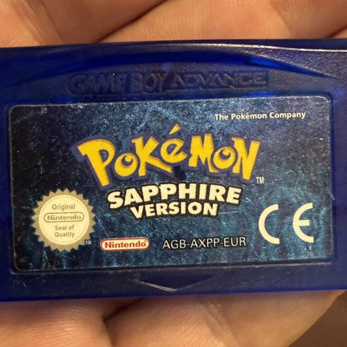 Pokemon Sapphire Version Game Boy Advance cartridge used, genuine European