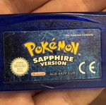Pokemon Sapphire Version Game Boy Advance cartridge used, genuine European