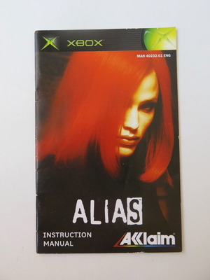 Βιβλιαράκι Alias XBox μεταχειρισμένο, οδηγίες παιχνιδιού 2004