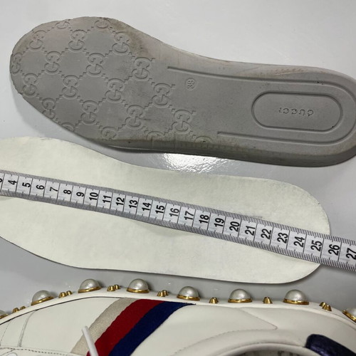 Gucci Ace leather sneakers used, white, size EU 37.5 (real 38.5)