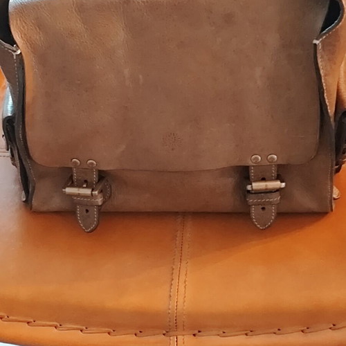 Mulberry Effie olive leather shoulder bag used