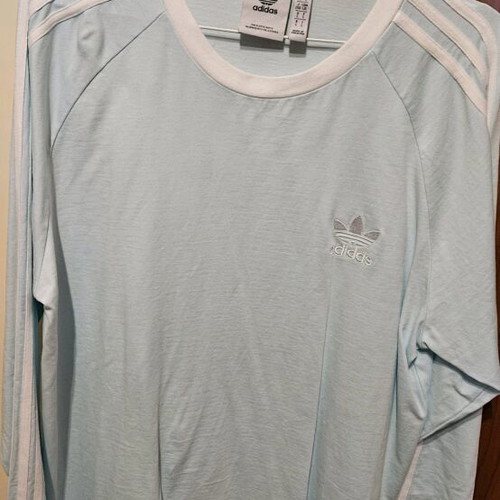 Adidas sports shirt like new, turquoise, size L