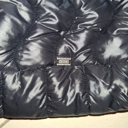 Evita girls jacket like new, black with pink details, size 12