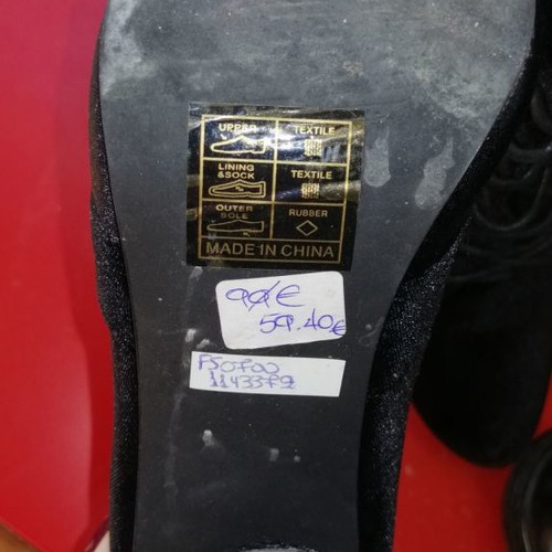 Spot On velvet ankle boots used, black, size 39