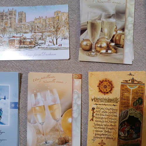 Christmas greeting cards used, pack of 20 pieces