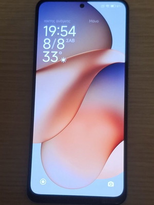 Xiaomi Redmi Note 12 5G smartphone used, light blue metallic, 128GB, dual SIM