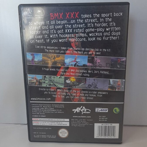 BMX XXX GameCube game like new with manual English version