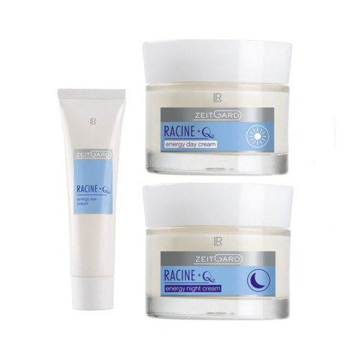 LR ZEITGARD Racine Q10 skincare set with day, night and eye cream
